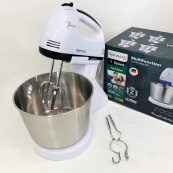 Стаціонарний електричний міксер із чашею Rainberg RB-1006 500W з насадками для замішування тіста Black. Зображення №4 Стаціонарний електричний міксер із чашею Rainberg RB-1006 500W з насадками для замішування тіста Black. Зображення №4