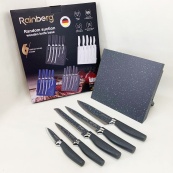 Набір ножів Rainberg RB-2322 з нержавіючої сталі з магнітною основою Gray. Зображення №2
