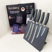 Набір ножів Rainberg RB-2322 з нержавіючої сталі з магнітною основою Gray. Зображення №8