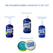 Подарунковий набір для догляду за волоссям і тілом хлопчиків Mr. Scrubber Barber Junior Boy's Gift Set. Изображение №2