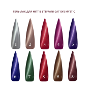 Гель-лак для нігтів Steffani Cat Eye MYSTIC, 9 мл , 08 Темно-червоний. Изображение №2
