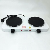 Плита электрическая настольная бытовая Crownberg CB-3746 двухконфорочная дисковая кухонная плита 2000 Вт. Изображение №6