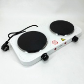 Плита электрическая настольная бытовая Crownberg CB-3746 двухконфорочная дисковая кухонная плита 2000 Вт. Изображение №7