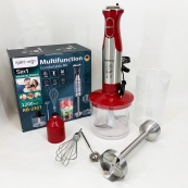 Блендер 5в1 Rainberg RB-2307 багатофункціональний занурювальний та стаціонарний Red. Зображення №3