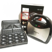 Мультимейкер 4 В 1 Crownberg CB-1074 750Вт Гриль Сендвичница Вафельница Орешница. Изображение №7 Мультимейкер 4 В 1 Crownberg CB-1074 750Вт Гриль Сендвичница Вафельница Орешница. Изображение №7