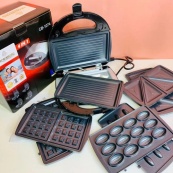 Мультимейкер 4 В 1 Crownberg CB-1074 750Вт Гриль Сендвичница Вафельница Орешница. Изображение №9 Мультимейкер 4 В 1 Crownberg CB-1074 750Вт Гриль Сендвичница Вафельница Орешница. Изображение №9