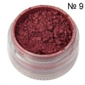 Cinecitta, розсипчасті Тіні сяючі, Відтінок № 9 "Червоно-бордовий перламутр" ,  Італія. Зображення №2
