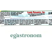 Жувальна полоска зі смаком яблука Токсік Вейст Toxic Waste 20g 50шт/ящ. Зображення №2