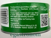 Тунець в оливковій олії шматочками Дреймастер Drejmasner 185g 48шт/ящ. Зображення №2