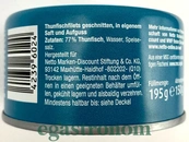 Тунець у власному соці шматочками Дреймастер Drejmasner 195g 48шт/ящ. Зображення №2