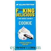 Печиво без цукру з білим шоколадним кремом ОллНутрішн AllNutrition 128g 14шт/ящ. Изображение №2