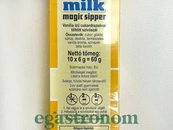 Трубочки для молока ваніль Квік Мілк Quick Milk vanille 60g 12шт/пач 6пач/ящ. Зображення №2