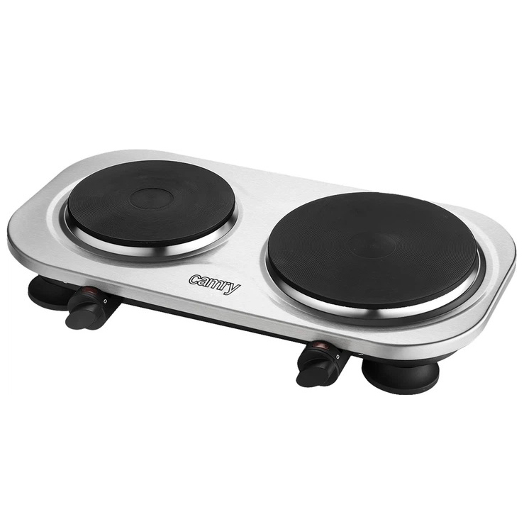 Електрична настільна плита Camry CR 6511 переносна варильна панель на 2 конфорки 2500Вт Електрична настільна плита Camry CR 6511 переносна варильна панель на 2 конфорки 2500Вт