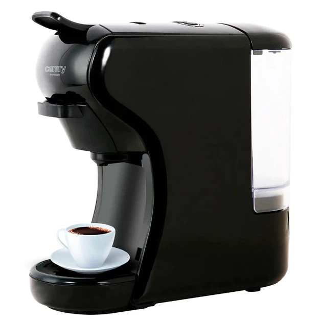 Капсульна кофемашина Camry CR 4414 3000Вт рожкова для меленої кави та 5 адаптерів для капсул Black Капсульна кофемашина Camry CR 4414 3000Вт рожкова для меленої кави та 5 адаптерів для капсул Black