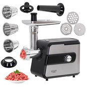 Электромясорубка Adler AD 4813 насадка-терка, овощерезка, насадка для колбасы, 2000Вт. Изображение №4