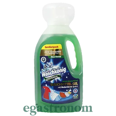 Гель для прання універсальний Вашкьоніг Der Waschkonig universal 54p 1,625L 6шт/ящ Гель для прання універсальний Вашкьоніг Der Waschkonig universal 54p 1,625L 6шт/ящ