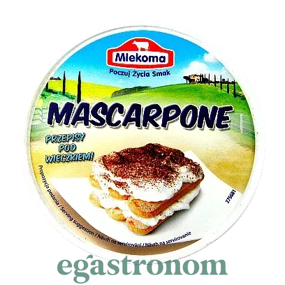 Крем-сир маскарпоне Млекома Mascarpone mlekoma 250g 12шт/ящ Крем-сир маскарпоне Млекома Mascarpone mlekoma 250g 12шт/ящ