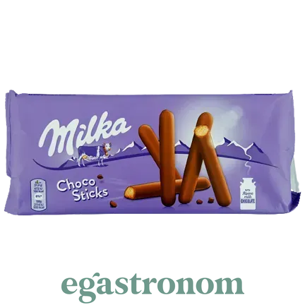 Печиво шоколадні палички Мілка Milka choco sticks 112g 20шт/ящ Печиво шоколадні палички Мілка Milka choco sticks 112g 20шт/ящ
