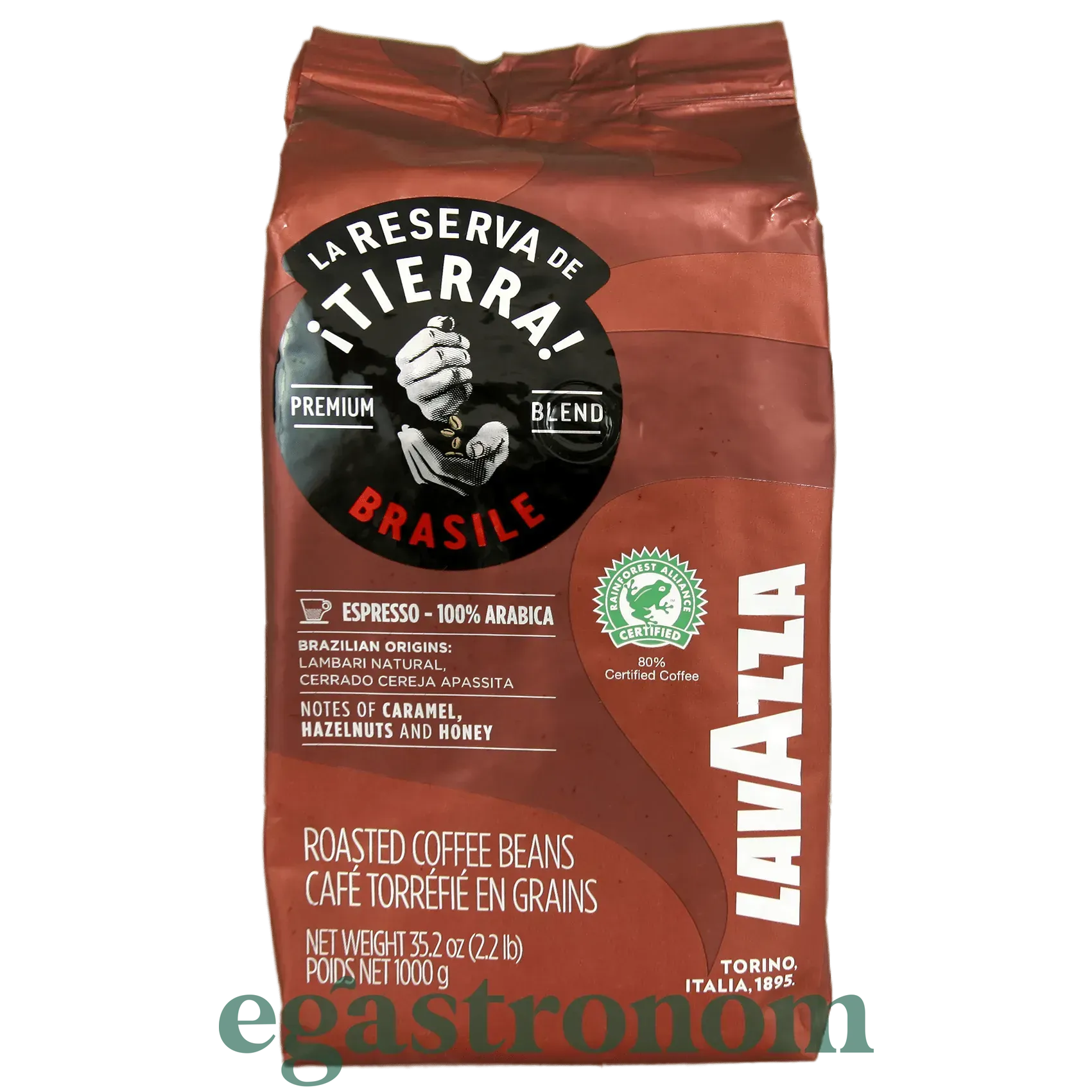 Кава тієрра Бразилія 100% (зерно) Лавацца Lavazza tierra brasil 1kg 6шт/ящ Кава тієрра Бразилія 100% (зерно) Лавацца Lavazza tierra brasil 1kg 6шт/ящ