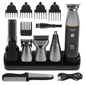 Тример 5в1 ADLER AD 2946 POLAND акумуляторний для стрижки волосся носа бороди тіла бритва. Зображення №2 Тример 5в1 ADLER AD 2946 POLAND акумуляторний для стрижки волосся носа бороди тіла бритва. Зображення №2