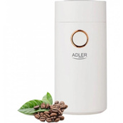 Кавомолка електрична Adler AD 4446-wg Біла 150 Вт кухонний міні подрібнювач для зерен кави. Зображення №2 Кавомолка електрична Adler AD 4446-wg Біла 150 Вт кухонний міні подрібнювач для зерен кави. Зображення №2