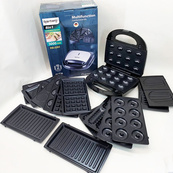 Електрична бутербродниця мультимейкер 8 в 1 Rainberg RB-2283 3000Вт із змінними насадками. Зображення №8