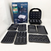 Електрична бутербродниця мультимейкер 8 в 1 Rainberg RB-2283 3000Вт із змінними насадками. Зображення №9