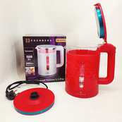 Електрочайник скляний Edenberg EB-83559 2.3л 1500Вт Red. Зображення №3