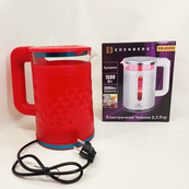 Електрочайник скляний Edenberg EB-83559 2.3л 1500Вт Red. Зображення №4