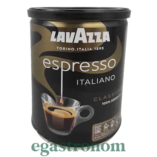 Кава еспрессо (мелена) ж/б Лавацца Lavazza espresso 250g 12шт/ящ Кава еспрессо (мелена) ж/б Лавацца Lavazza espresso 250g 12шт/ящ