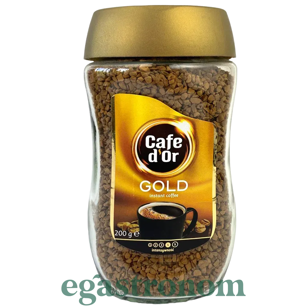 Кава розчинна золота Кофедор Cafe d'Or gold 200g 6шт/ящ Кава розчинна золота Кофедор Cafe d'Or gold 200g 6шт/ящ