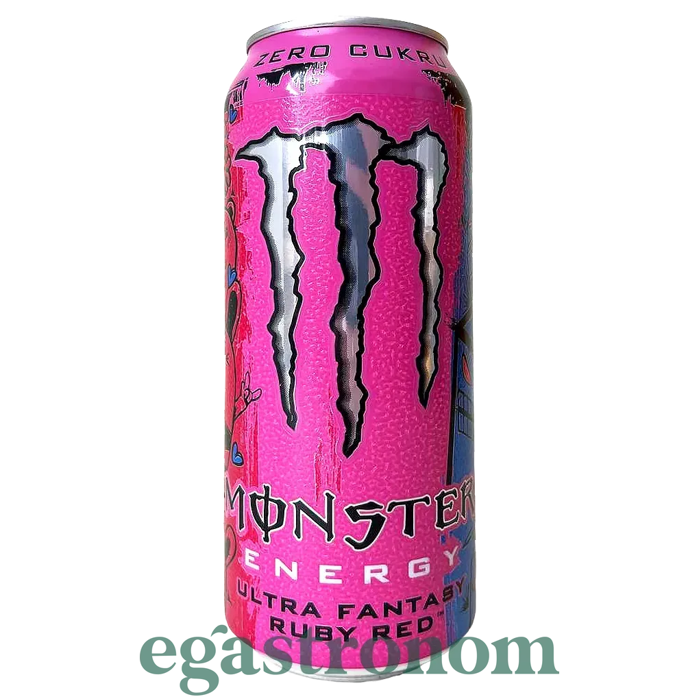 Енергетик червоний грейпфрут (без цукру) Монстер Monster ruby red 500ml 12шт/ящ Енергетик червоний грейпфрут (без цукру) Монстер Monster ruby red 500ml 12шт/ящ