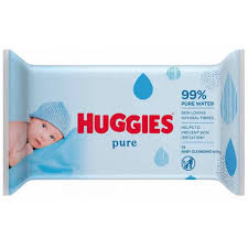 Вологі серветки Huggies Pure 56 шт Вологі серветки Huggies Pure 56 шт