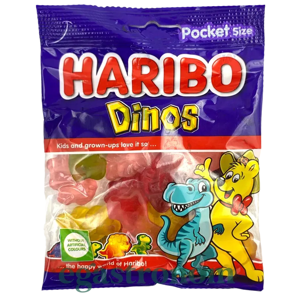 Желейки динозаври Харібо Haribo dinos 100g 30шт/ящ Желейки динозаври Харібо Haribo dinos 100g 30шт/ящ