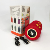 Bluetooth колонка портативна TG656 FM-радіо, акумуляторна колонка для музики. Колір: червоний. Зображення №3