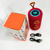 Bluetooth колонка портативна TG656 FM-радіо, акумуляторна колонка для музики. Колір: червоний. Зображення №5