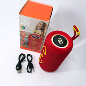 Bluetooth колонка портативна TG656 FM-радіо, акумуляторна колонка для музики. Колір: червоний. Зображення №6