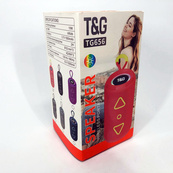 Bluetooth колонка портативна TG656 FM-радіо, акумуляторна колонка для музики. Колір: червоний. Зображення №13