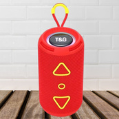 Bluetooth колонка портативна TG656 FM-радіо, акумуляторна колонка для музики. Колір: червоний. Зображення №18