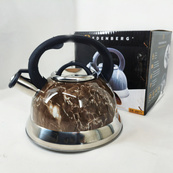 Чайник Edenberg EB-8871 из нержавеющей стали со свистком 3л Brown. Изображение №2