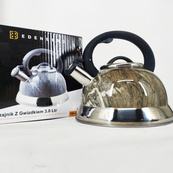 Чайник Edenberg EB-8871 из нержавеющей стали со свистком 3л Gray. Изображение №3