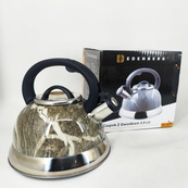 Чайник Edenberg EB-8871 из нержавеющей стали со свистком 3л Gray. Изображение №6