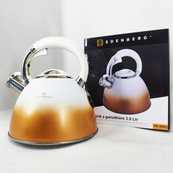 Чайник Edenberg EB-8865 зі свистком 3л White. Зображення №3