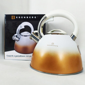 Чайник Edenberg EB-8865 зі свистком 3л White. Зображення №5