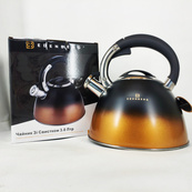 Чайник Edenberg EB-8865 со свистком 3л Black. Изображение №5