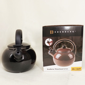 Емальований чайник Edenberg EB-12609 2.2л зі свистком Black. Зображення №3 Емальований чайник Edenberg EB-12609 2.2л зі свистком Black. Зображення №3