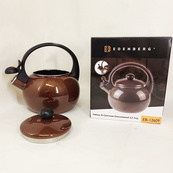 Емальований чайник Edenberg EB-12609 2.2л зі свистком Brown. Зображення №6 Емальований чайник Edenberg EB-12609 2.2л зі свистком Brown. Зображення №6