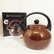 Емальований чайник Edenberg EB-12609 2.2л зі свистком Brown. Зображення №7 Емальований чайник Edenberg EB-12609 2.2л зі свистком Brown. Зображення №7