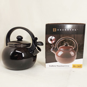 Емальований чайник Edenberg EB-12609 2.2л зі свистком Black. Зображення №4 Емальований чайник Edenberg EB-12609 2.2л зі свистком Black. Зображення №4