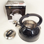 Чайник со свистком Edenberg EB-1440 с мраморным покрытием 3л Black. Изображение №2